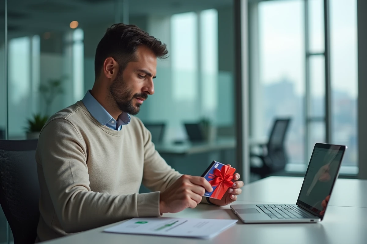 Homme utilisant un smartphone et une tablette dans un bureau moderne